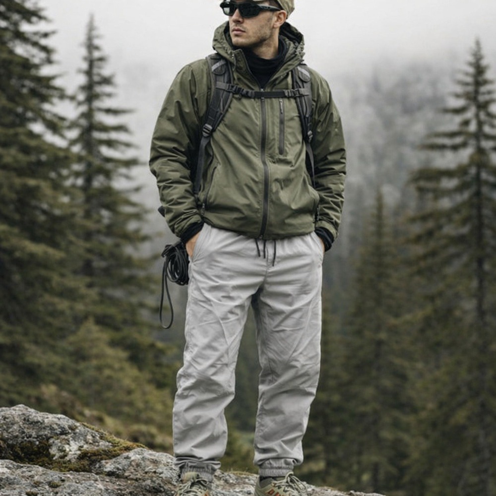 Spyder Active Waterproof Joggers Gray Stretch Nylon Drawstring‎ Outdoor Small